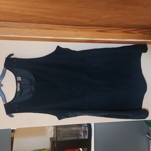 Vintage Jenna Lane New York Dress Jumper Pockets Faux Suede Womens Size 2X nwt